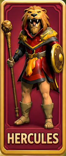 Hercules — legendary hero card in Battle of Plans